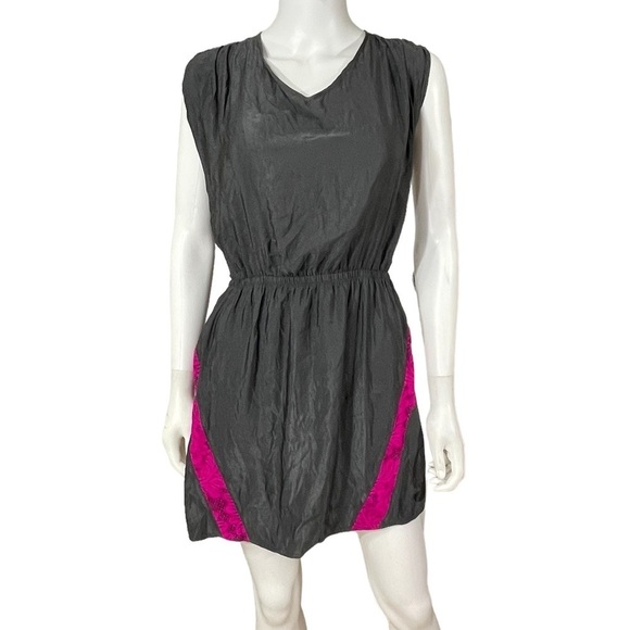 EXPRESS Gray Shimmery Dress Pink Size S - Picture 1 of 6